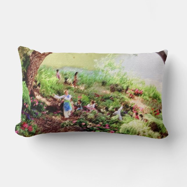 WORLD IS A CIRCLE Throw Pillow (Front)