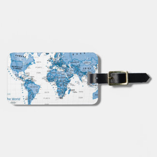 World is Art Blue - Children Luggage Tag