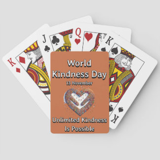 World Kindness Day. Unlimited Kindness Playing Cards