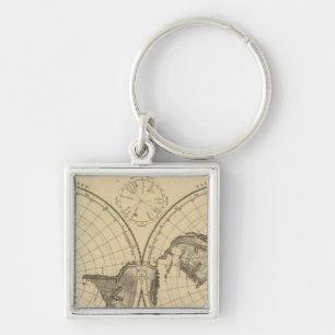 World land surface key ring