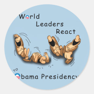 World Leaders React (Obama) Classic Round Sticker