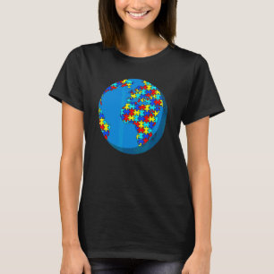 World Life Autism Awareness Month  Asd Supporter 3 T-Shirt