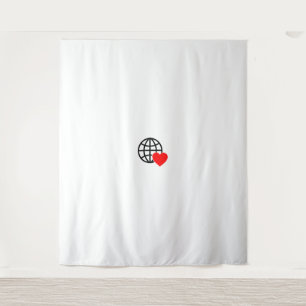 World Love Tapestry Minimal Wall Art   Aesthetic