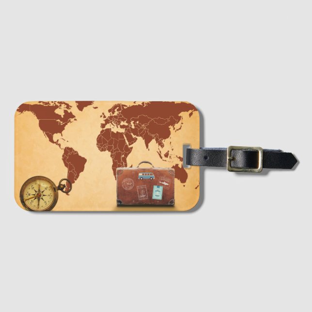 World Luggage Tag (Front Horizontal)