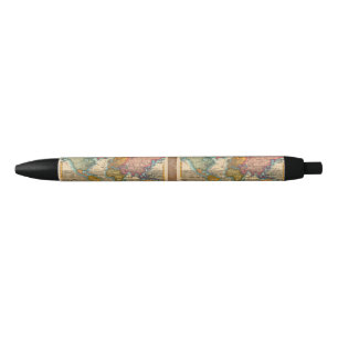 World Map 1780 Bonne Antique Planisphere Black Ink Pen