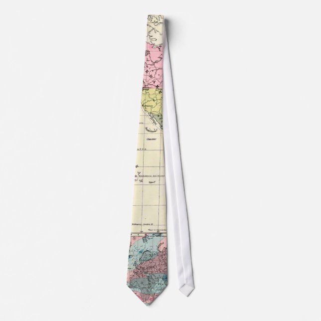 World Map 1891 Tie (Front)
