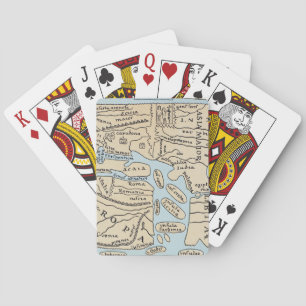 WORLD MAP 2ND CENTURY PLAYING CARDS