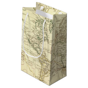 World Map 5 Small Gift Bag