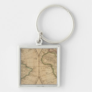 World Map 7 Key Ring