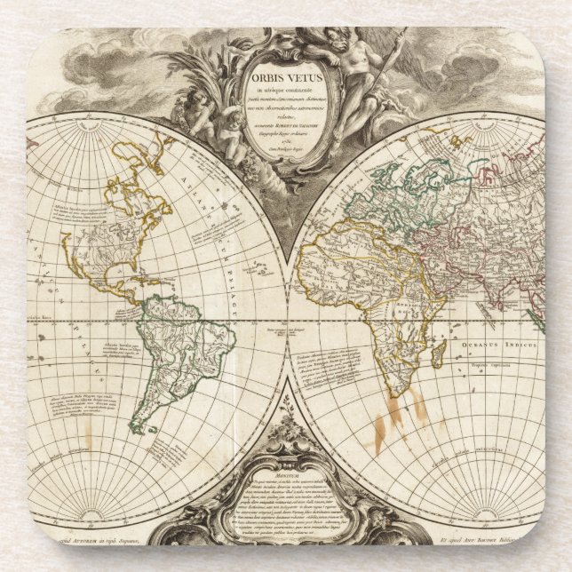 World Map 8 Coaster (Front)