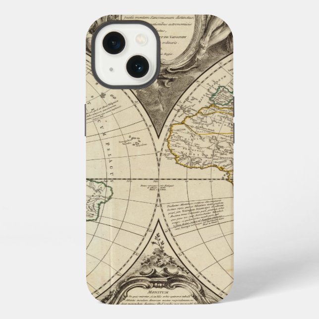 World Map 8 iPhone Case (Back)