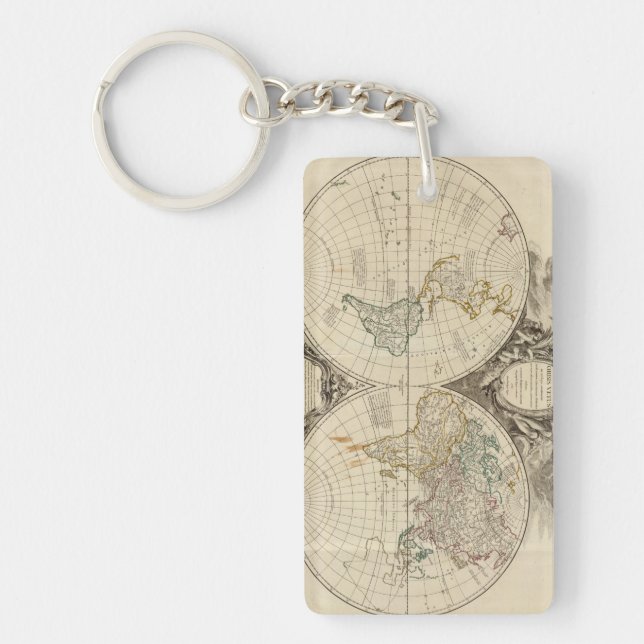 World Map 8 Key Ring (Front)