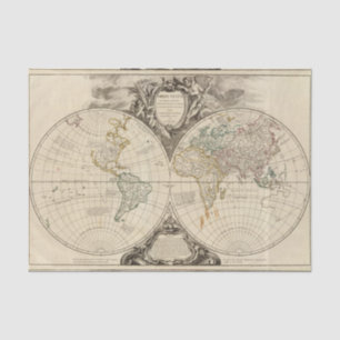 World Map 8 Tissue Paper