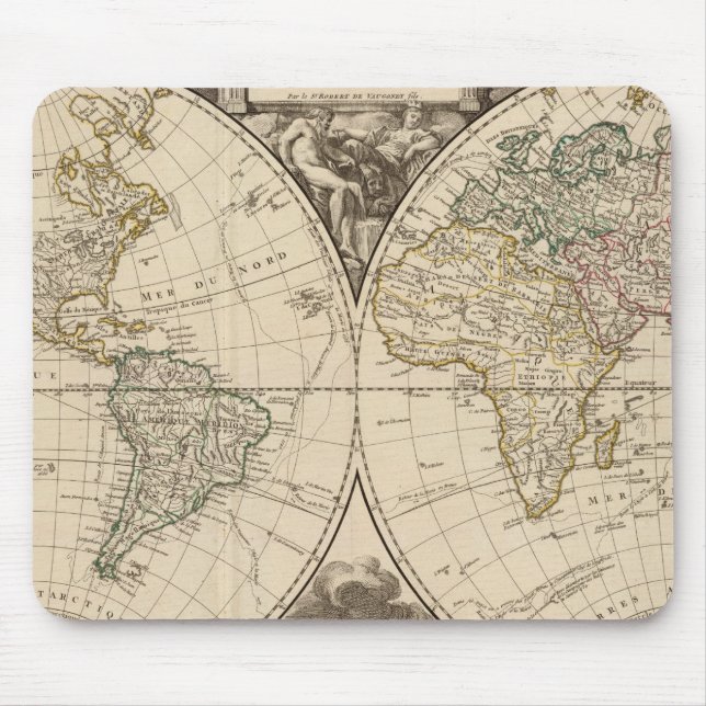 World Map 9 Mouse Pad (Front)
