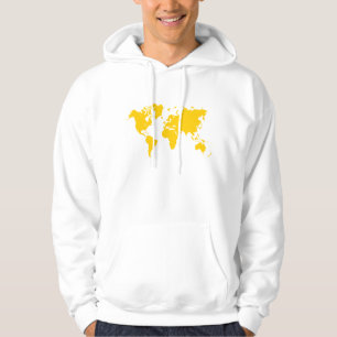 World Map - Amber Hoodie