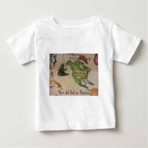 World Map - America Baby T-Shirt