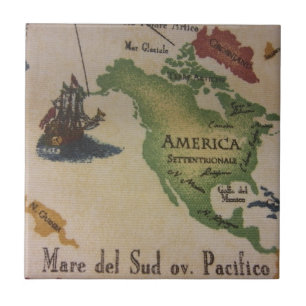 World Map - America Tile
