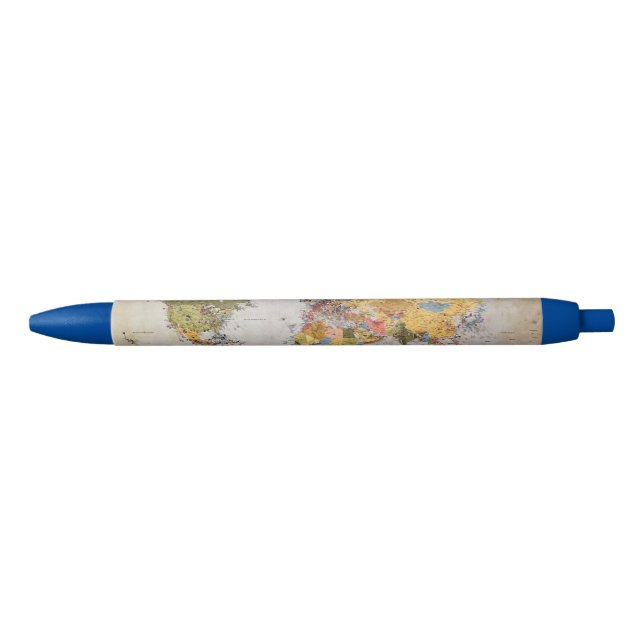 world map black ink pen (Front)