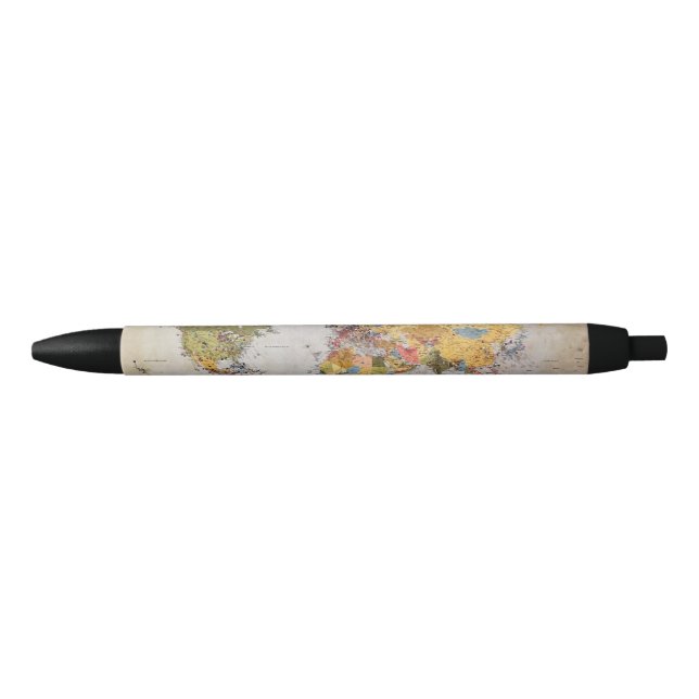 world map black ink pen (Front)