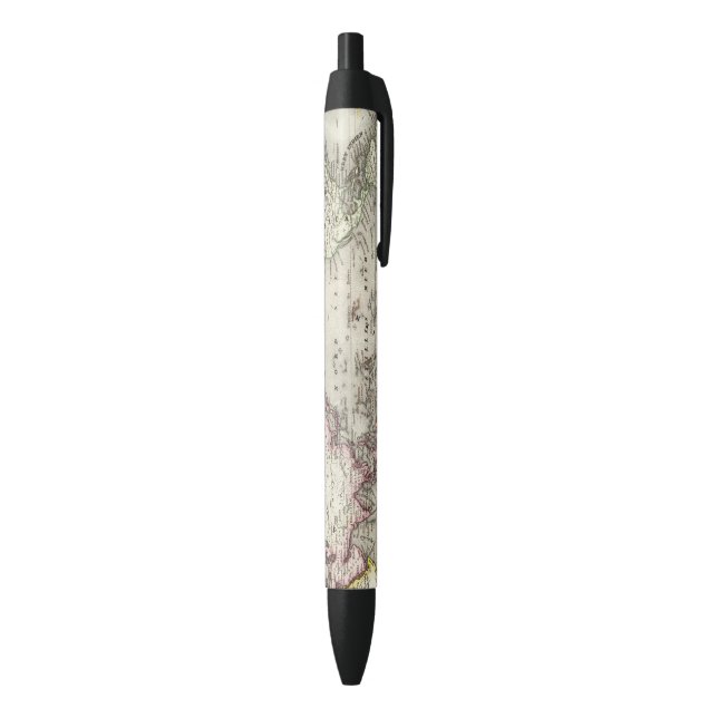 World Map Black Ink Pen (Bottom (Vertical))