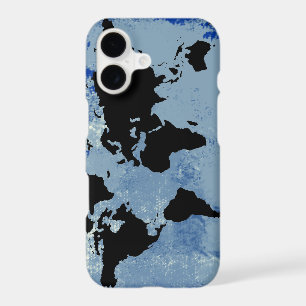 world map blue texture