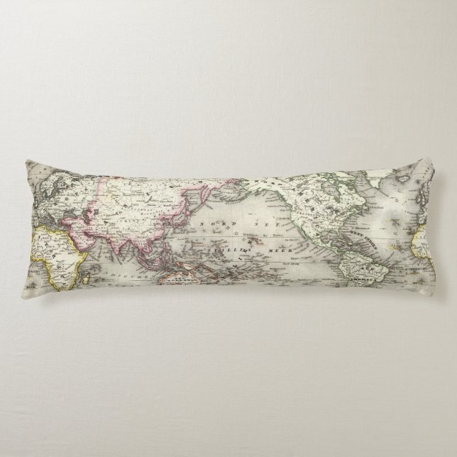 World Map Body Cushion (Front)