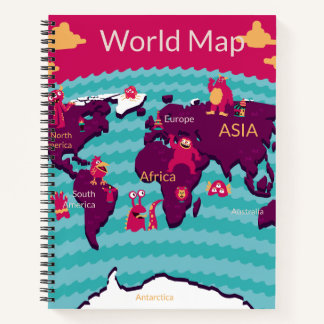 world map book