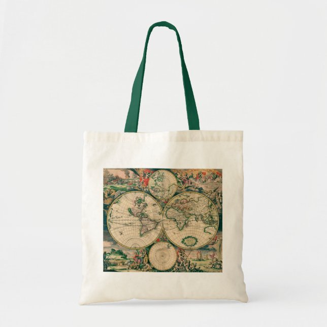 World Map Budget Tote Bag (Front)