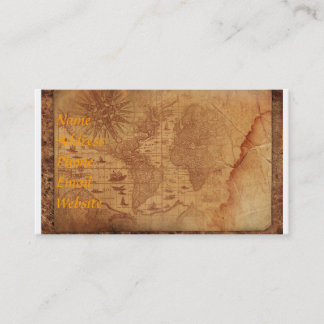 World Map Business Card