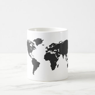 World map coffee mug