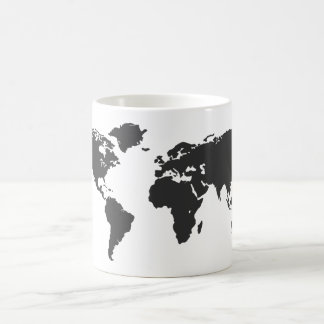 World map coffee mug