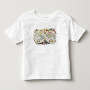 World Map, early 18th century (coloured engraving) Toddler T-Shirt