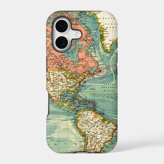World Map Featuring United States (Back)