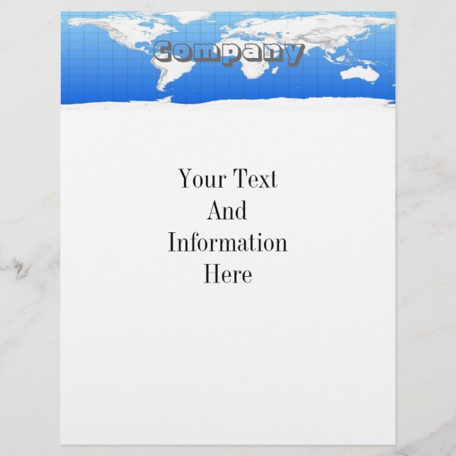 World Map Flyer (Front)