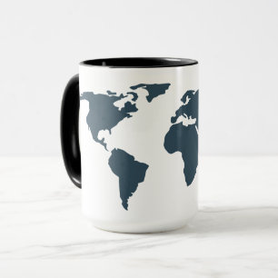 World Map Geography Globe Adventure Mug