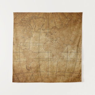 World Map: Global Exploration Guide Tapestry