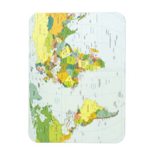 World Map Globe Atlas Countries Magnet