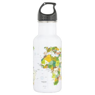 world+map+globe+country+atlas 532 ml water bottle