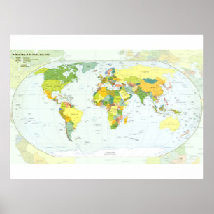 world+map+globe+country+atlas poster