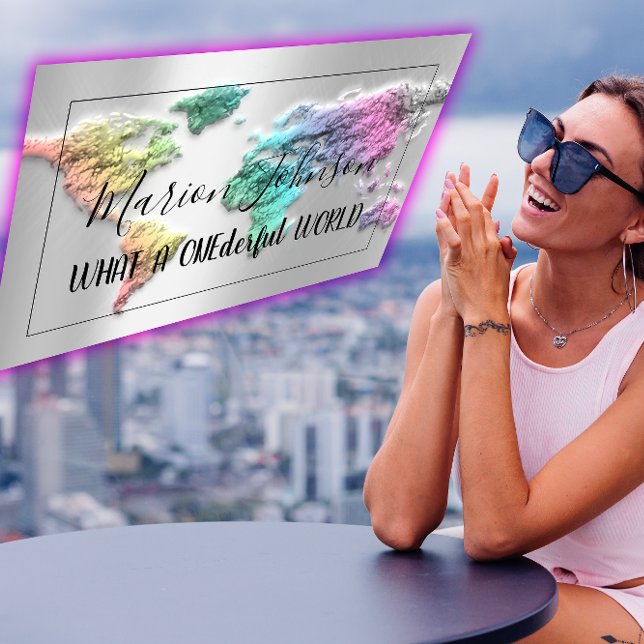 World Map Globe Map Travel Agency Silver Mermaid Business Card (World Map Globe Map Travel Agency Silver Mermaid Business Card)