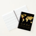 World Map Heart Destination Guest Book