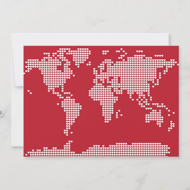 World Map Hearts (Front)