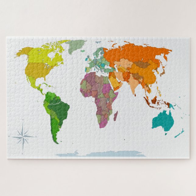 World Map  Jigsaw Puzzle (Horizontal)