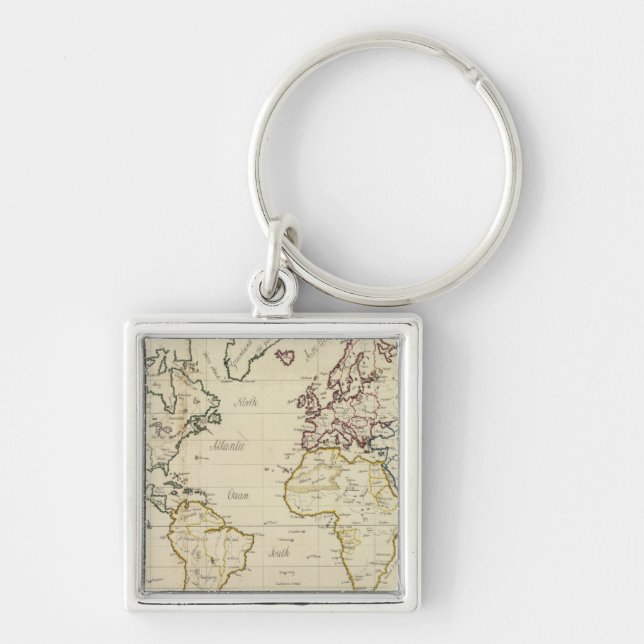 World map key ring (Front)