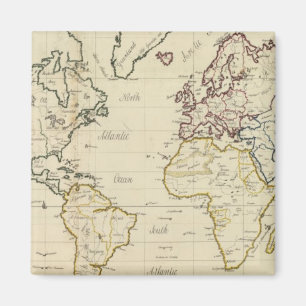 World map magnet