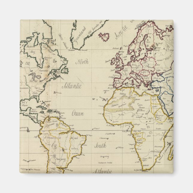 World map magnet (Front)