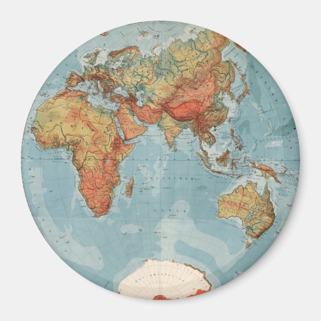 World Map Magnet (Front)