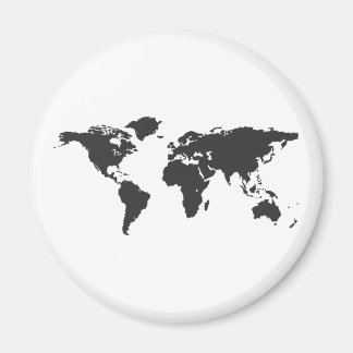 World map magnet