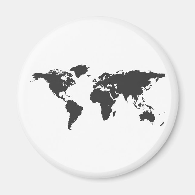 World map magnet (Front)
