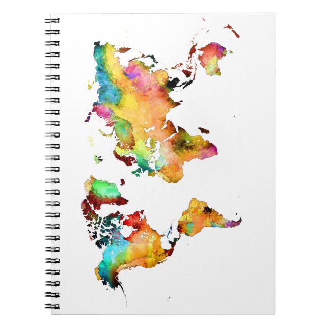 world map notebook (Front)